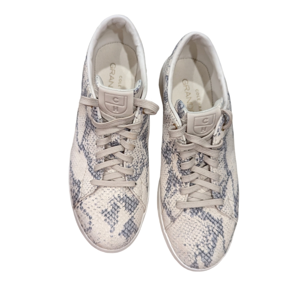 🐍Brand New🎾Cole Haan/GrandPro/Tennis/Snakeskin/Leather/Sneakers/Sz 7.5